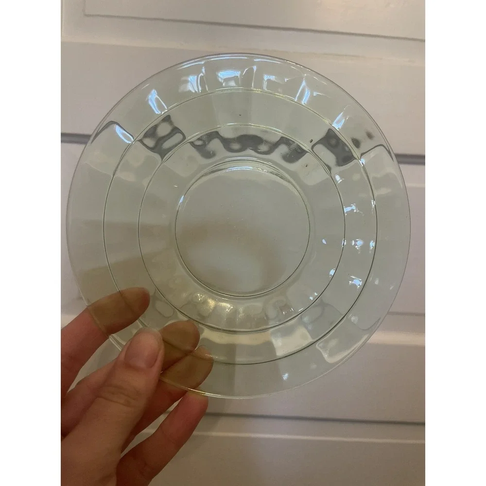 Vintage Anchor Hocking Uranium Depression Glass‎ Plates 6.25